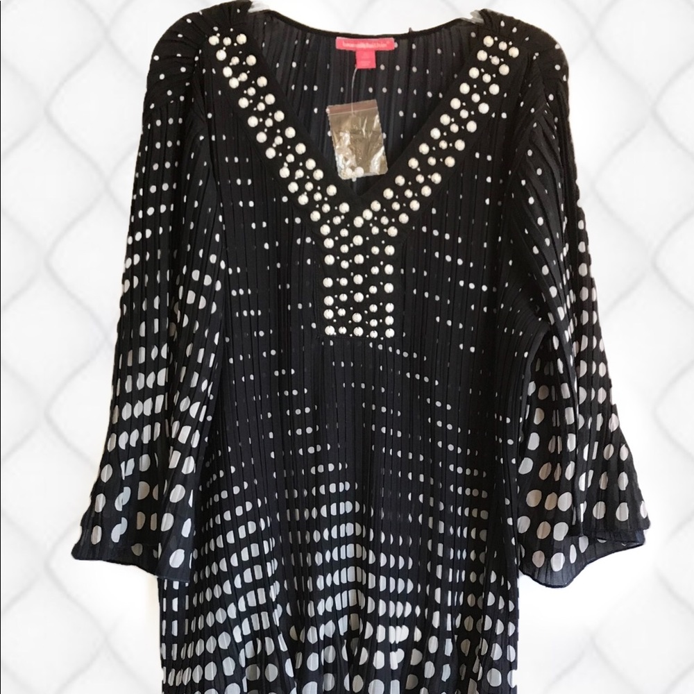 Flattering Polka Dot Tunic